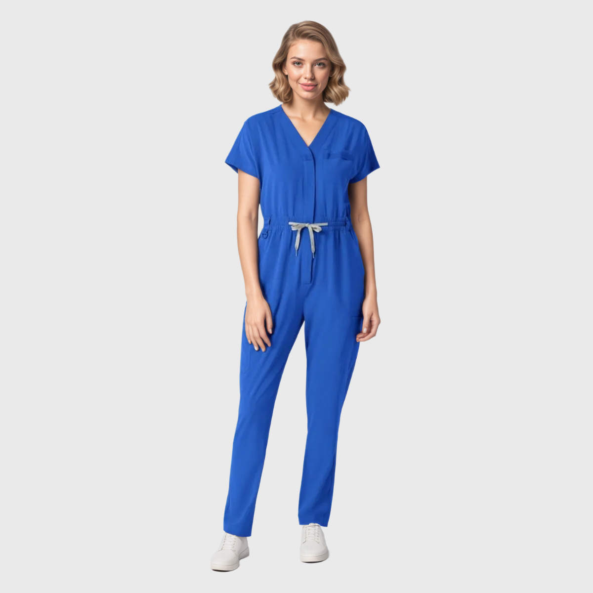 Women's Zip Front Scrub Jumpsuit