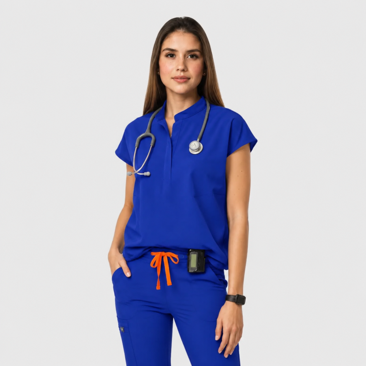 Daisy Scrub Top