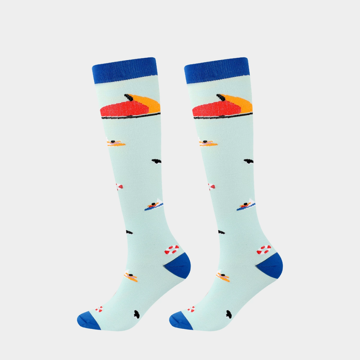 Outdoor Sports Elastic Mid-tube Compression Socks For Nurse