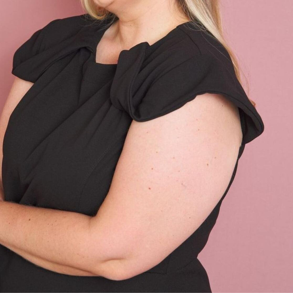 Women's Peplum-cut Slim Fit Scrub Top