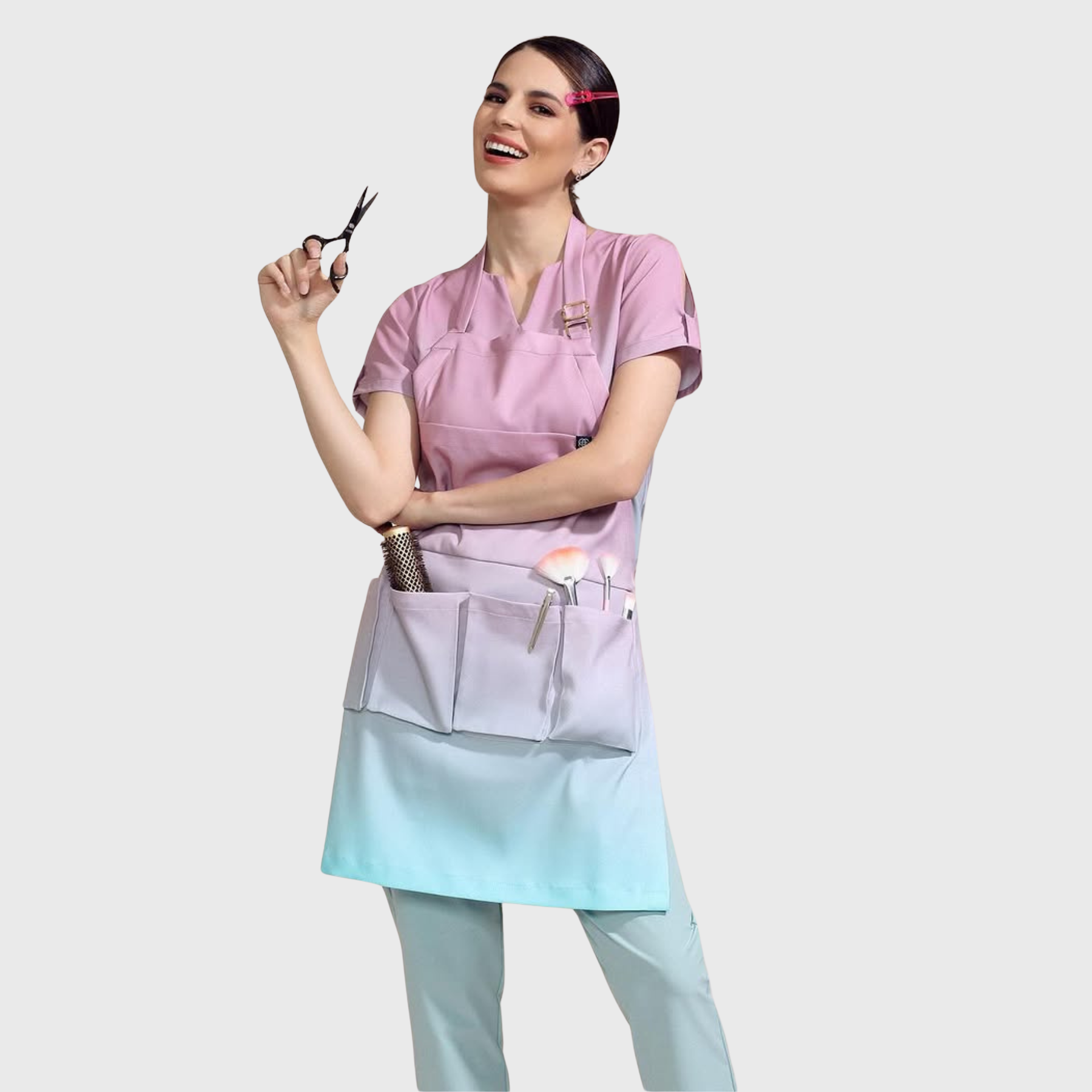 Women's Gradient Split Scrub Set CS011