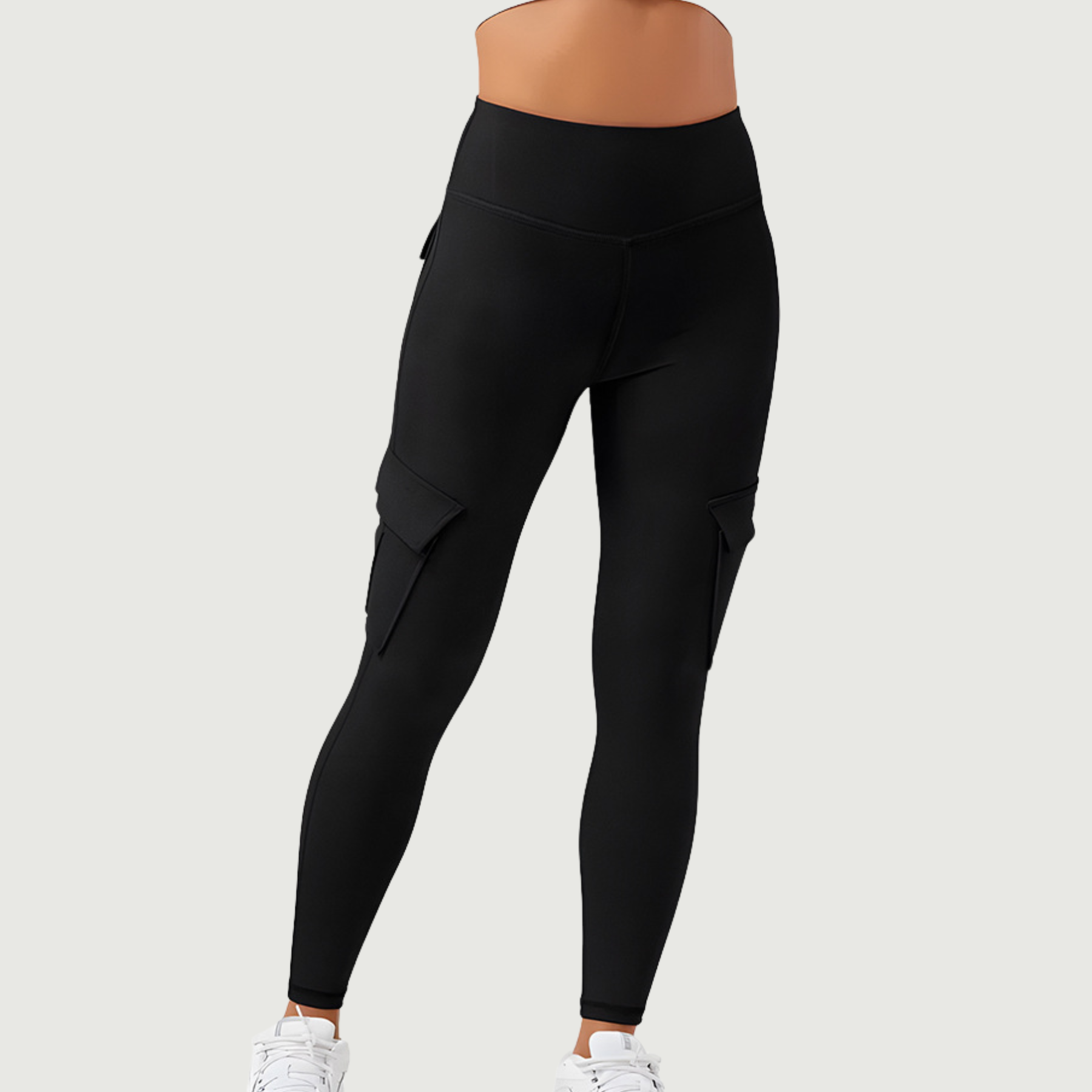 Four Utility Pockets Tight Cargo Yoga Pants