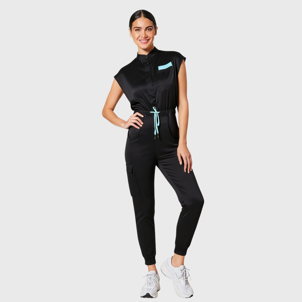 Women's Nine Pockets Soft™ Jogger Scrub Jumpsuit
