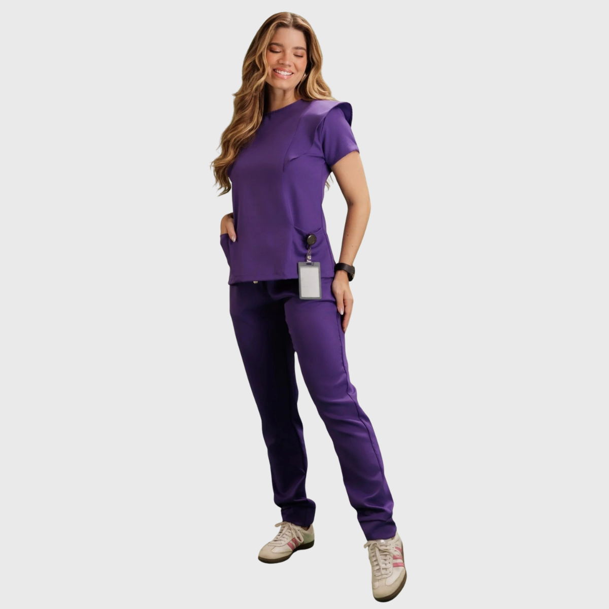 Women's Flying Sleeve Scrub Set