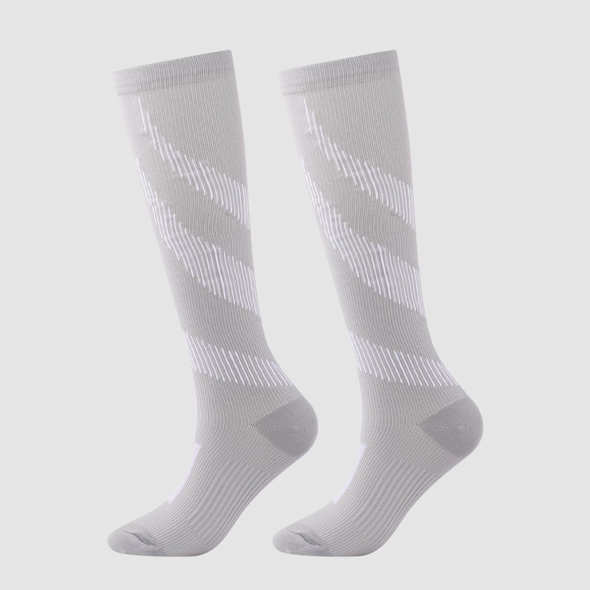 Colorful Striped Nylon Compression Stockings For Nurse