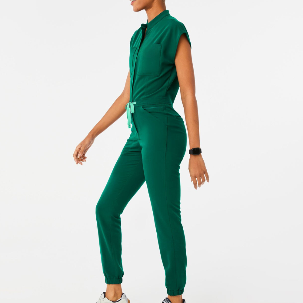 Women's 9 Pockets Cargo Scrub Jumpsuit