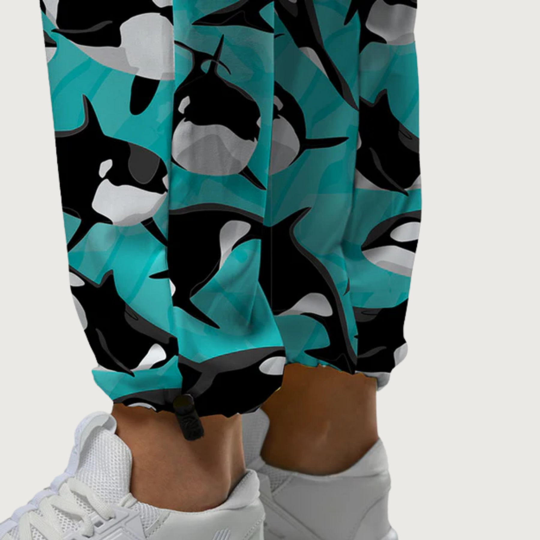 Women's Walter the Whale Cuffed Scrub Pants