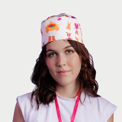Cartoon Colorful Printed Surgical Caps