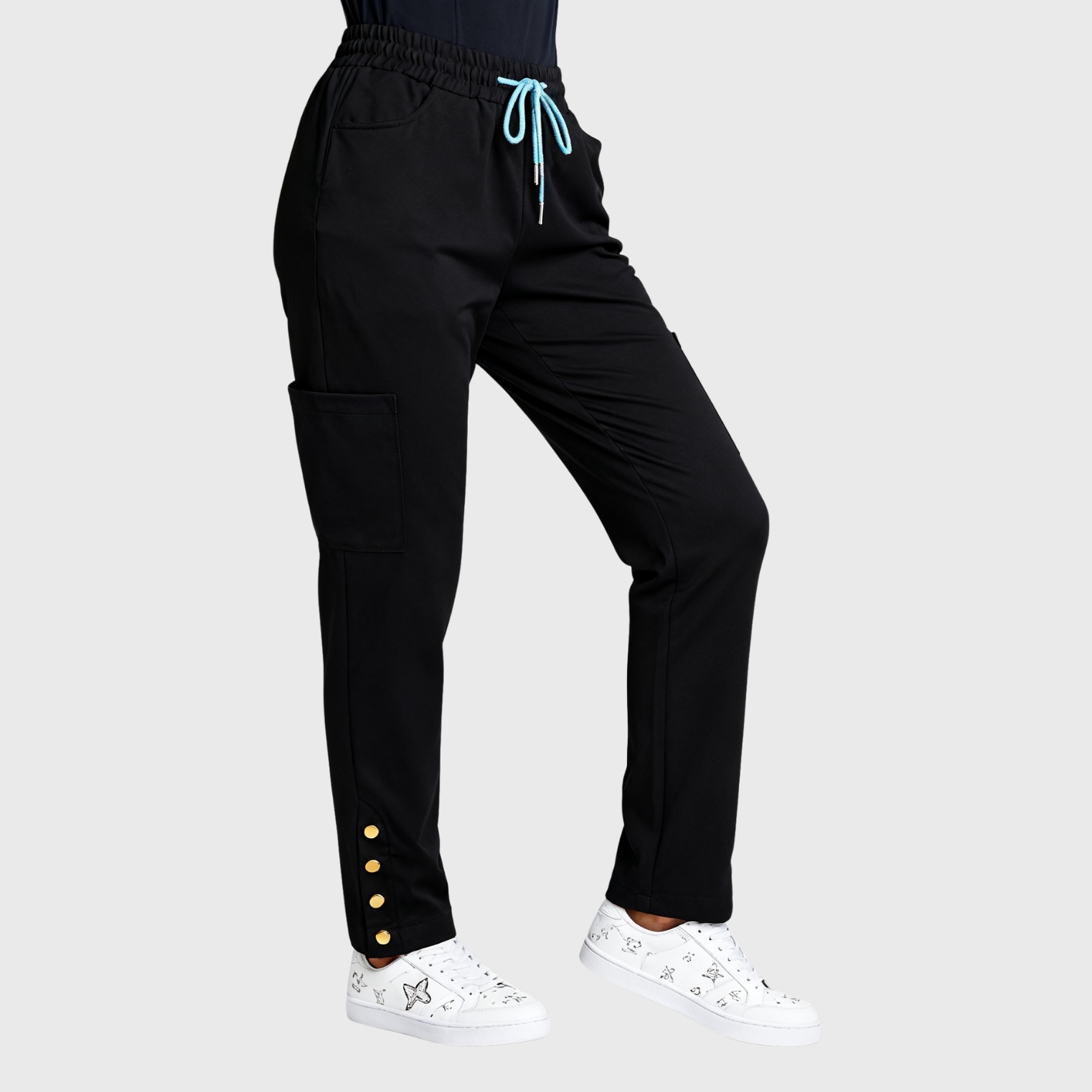 Clara Women's 6 Pockets Straight Leg Scrub Pants