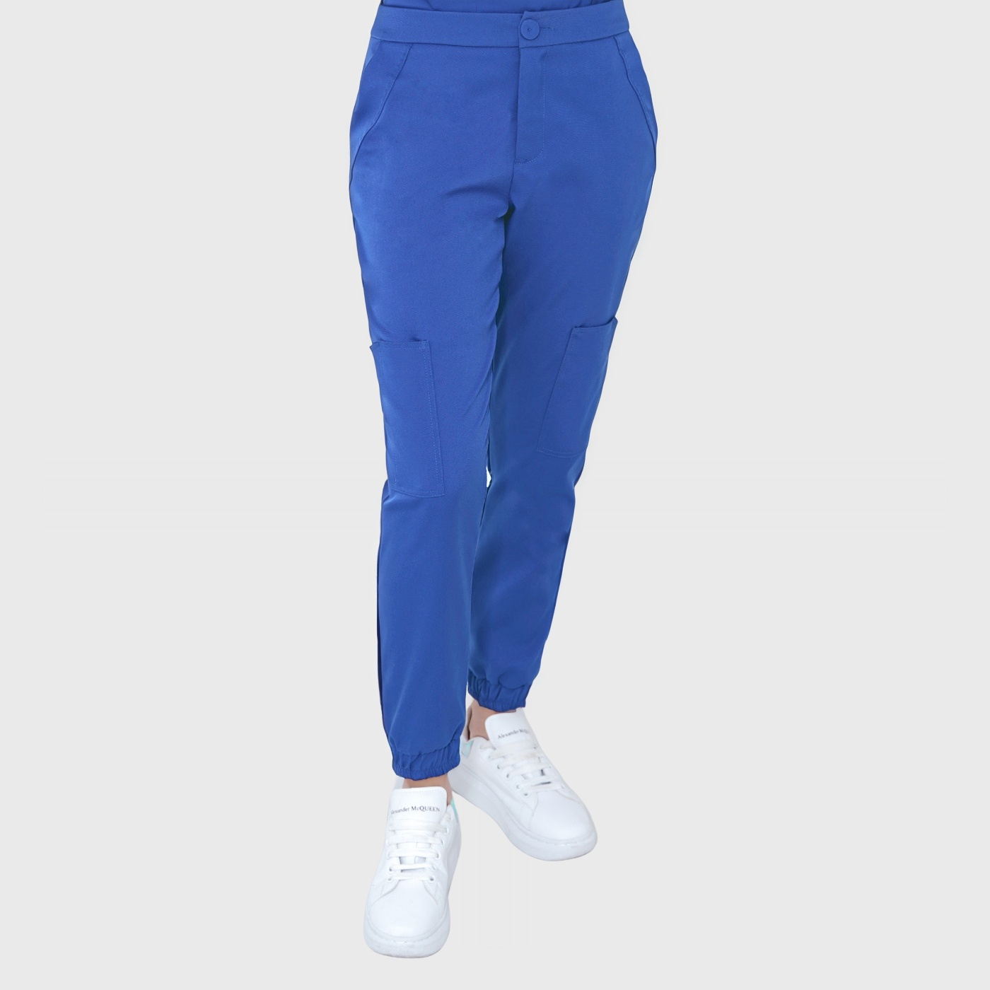 Clara Women's 6 Pockets Adjustable Waist Scrub Pants