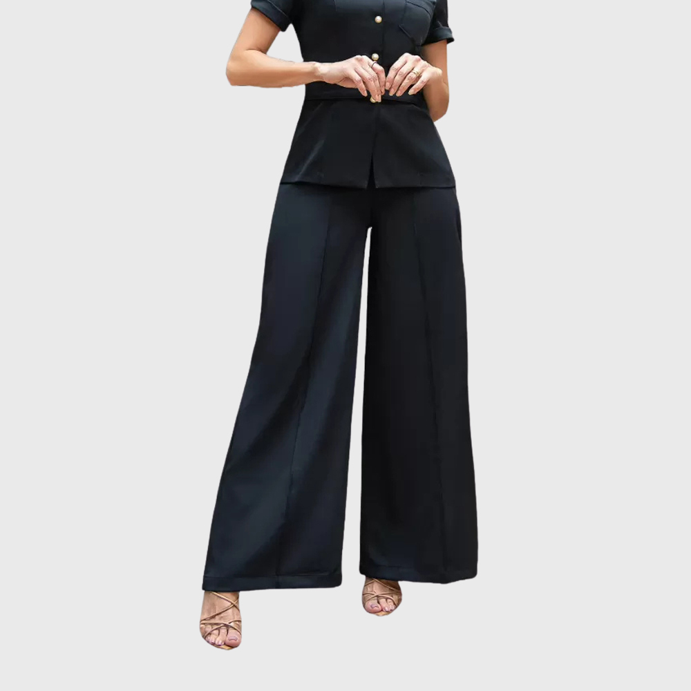 Women's Flared Style Pleated Design Scrub Pant™
