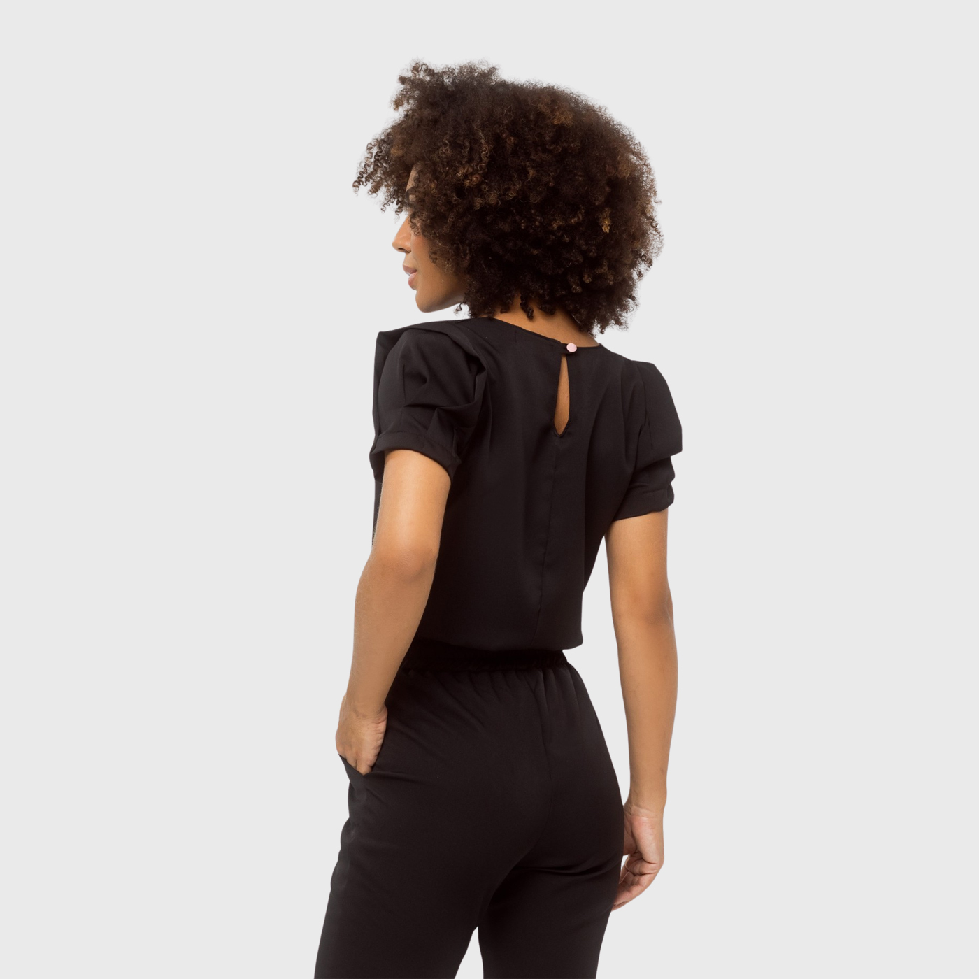 Women's Round Neck Distinctive Sleeves Scrub Top™