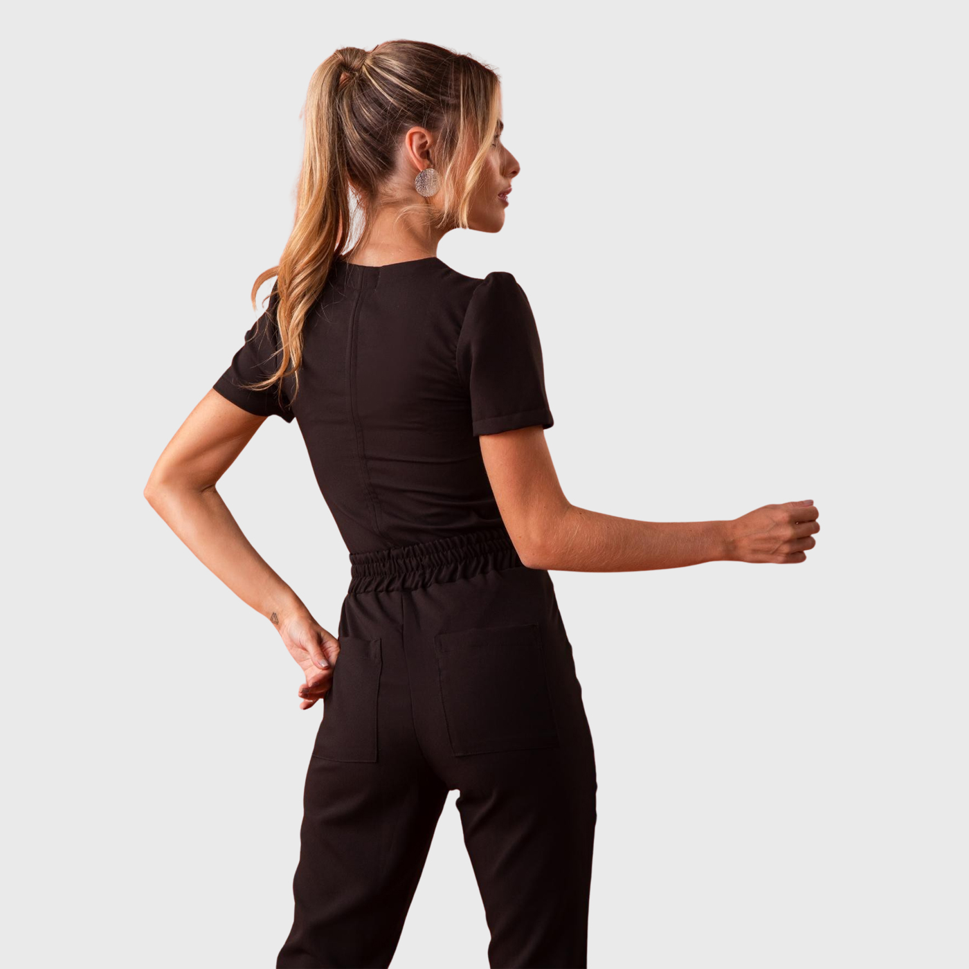 Women's Slim Fit Cutout V-Neck Scrub Top™