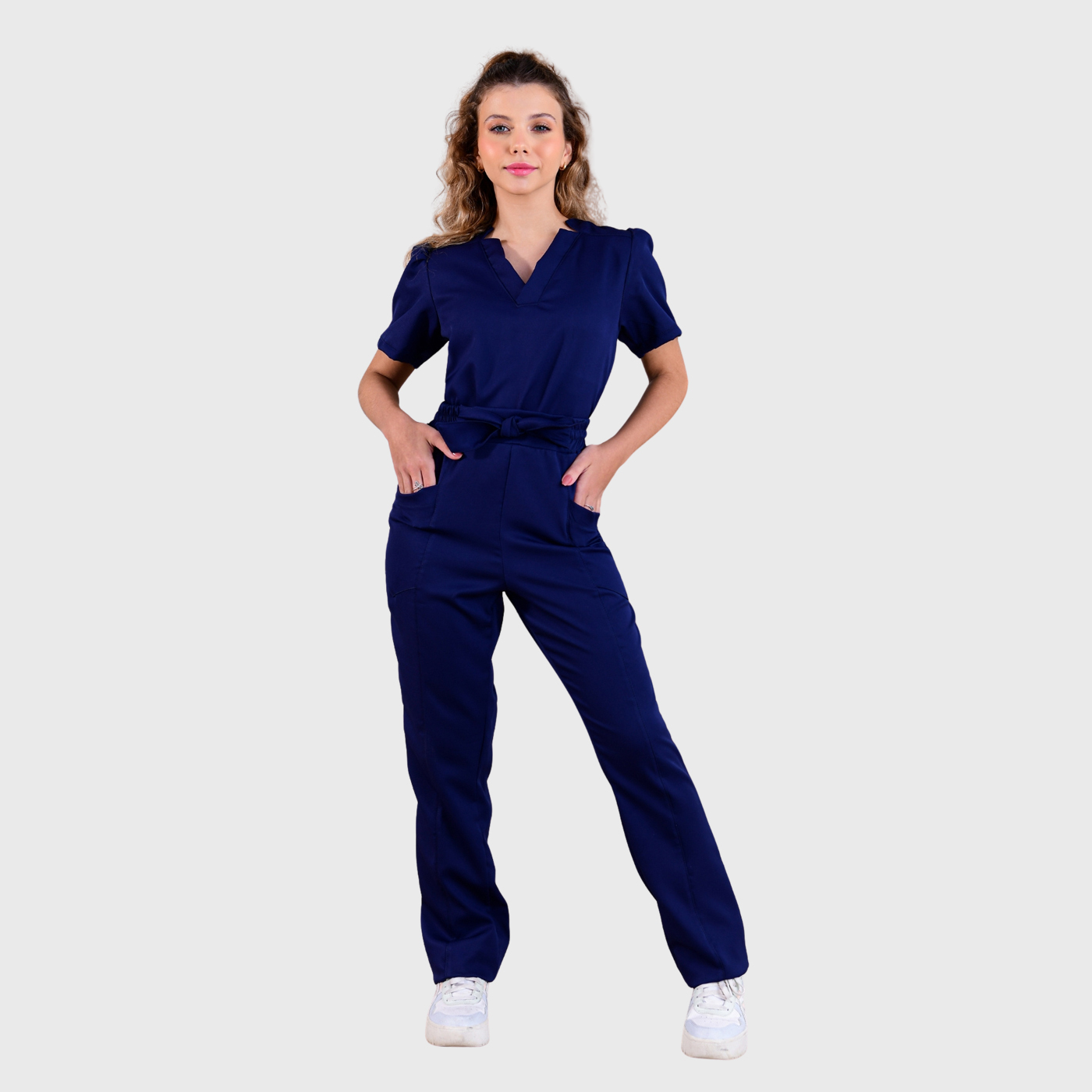 Women's Slim Fit Cutout V-Neck Scrub Top™