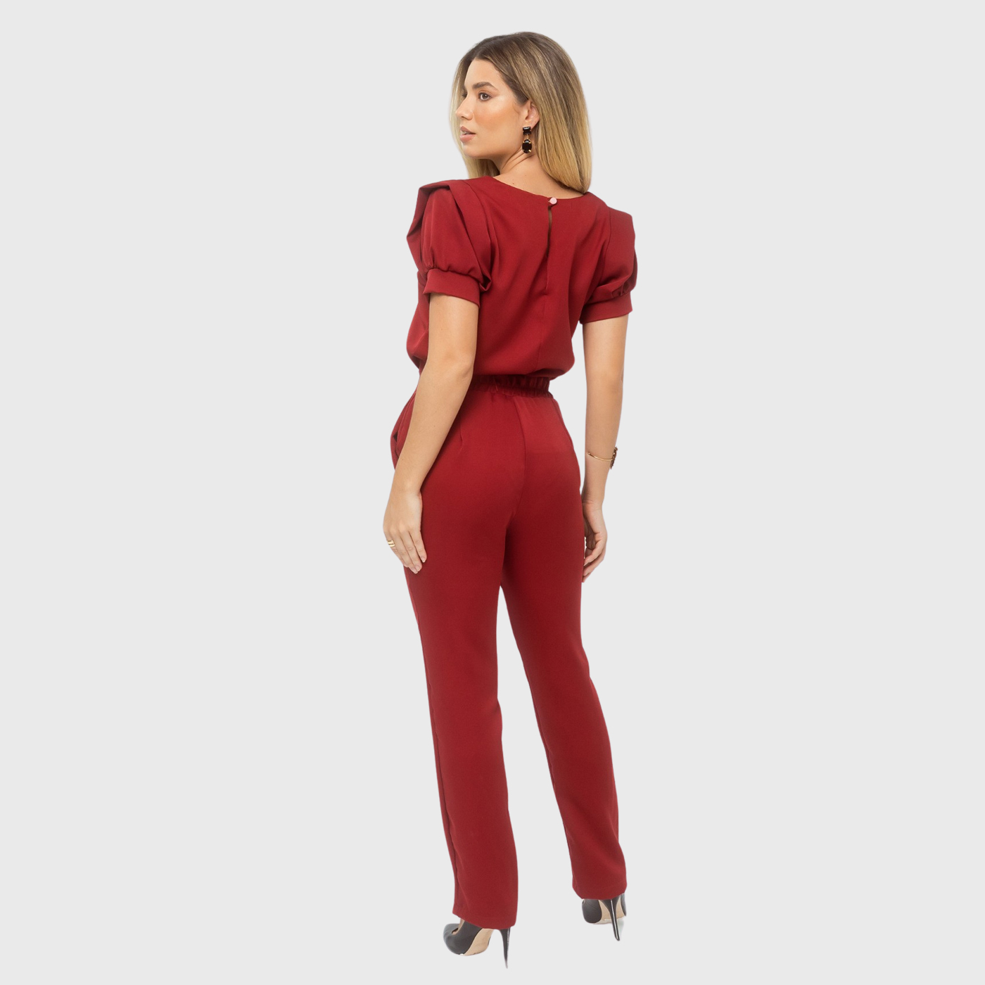 Women's Modern Elastic Waistband Hem Slit Scrub Pants™