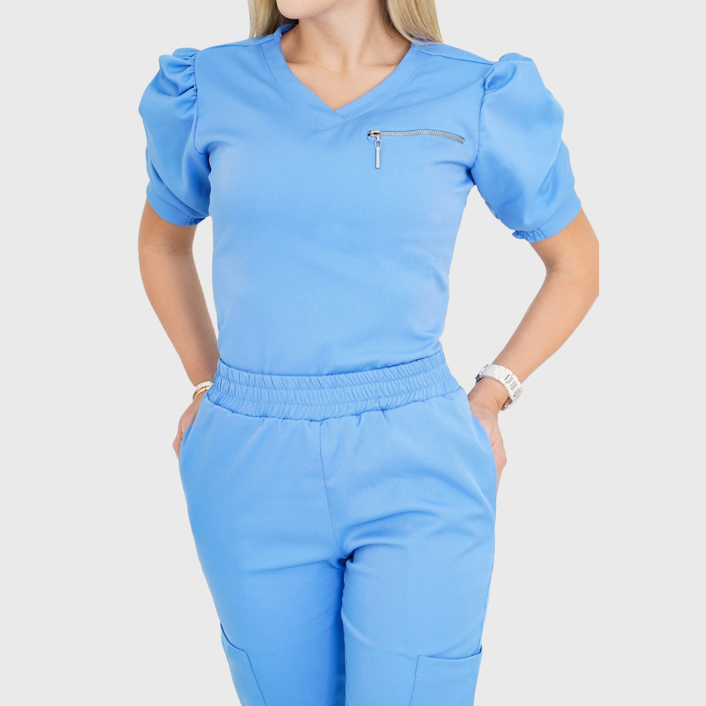 Women's V-neck One Upper Left Pocket Scrub Top™