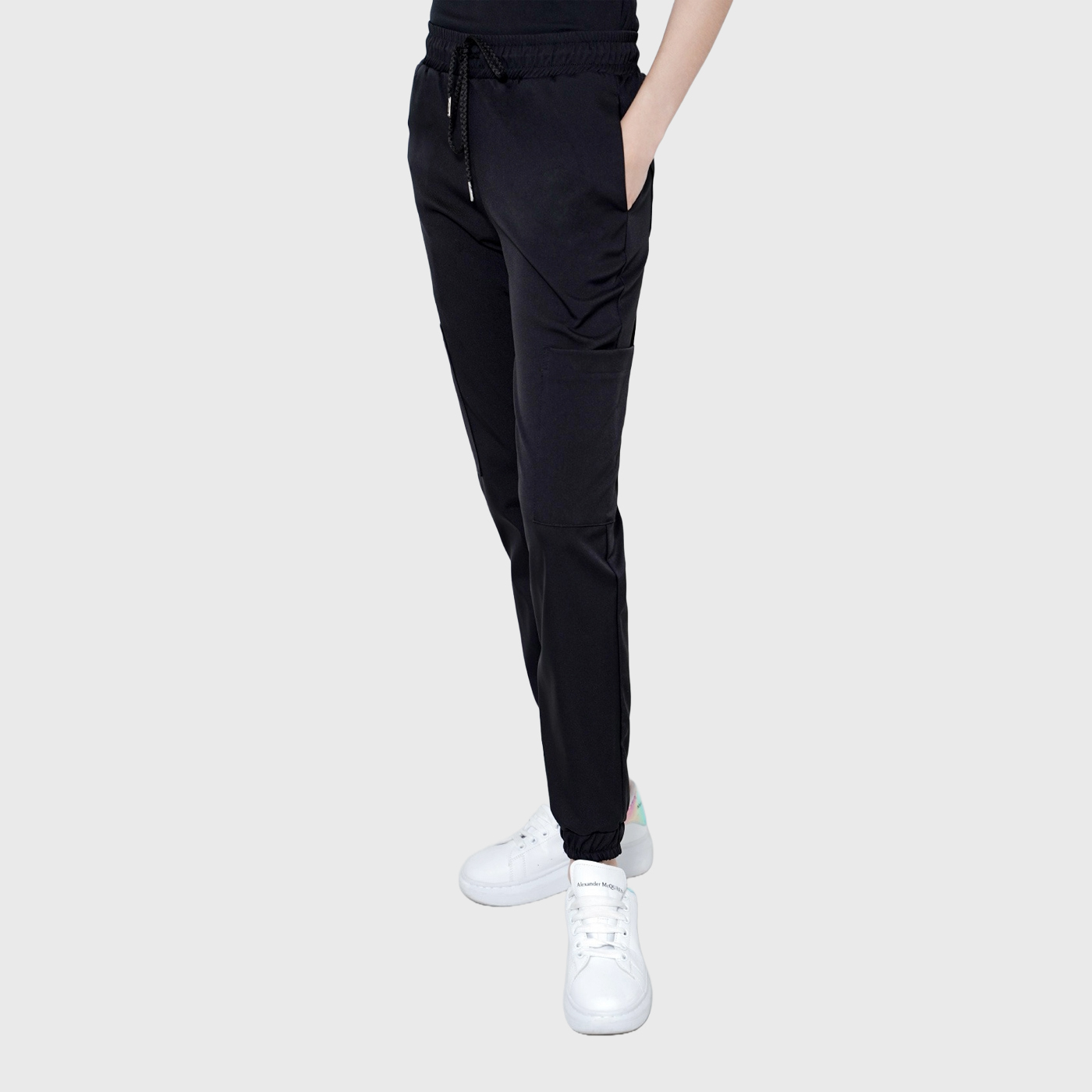 Women's Elastic Waistband Multiple Pockets Scrub Pants™