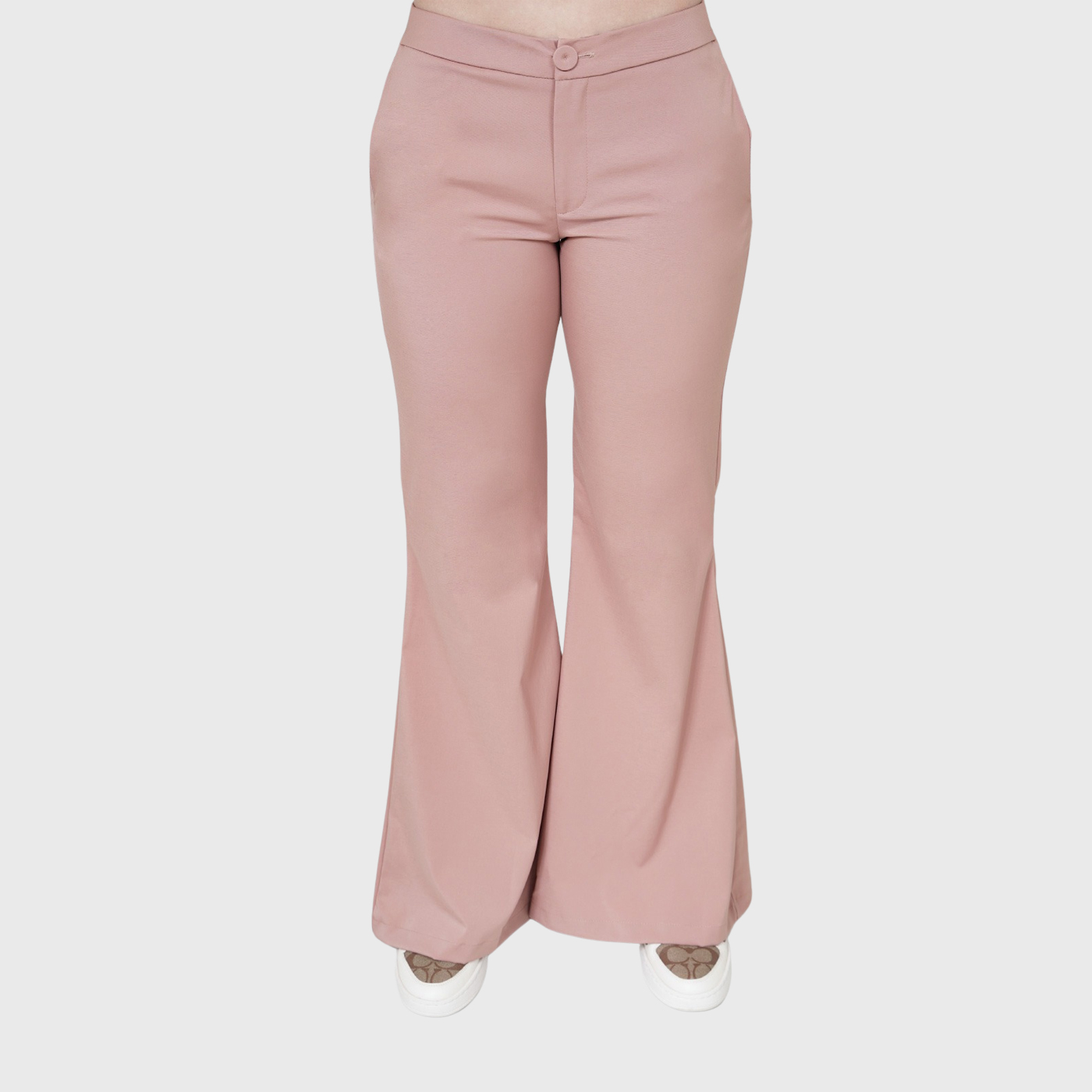 Clara Women's Slim Fit Flare Leg Scrub Pants with 4 Pockets