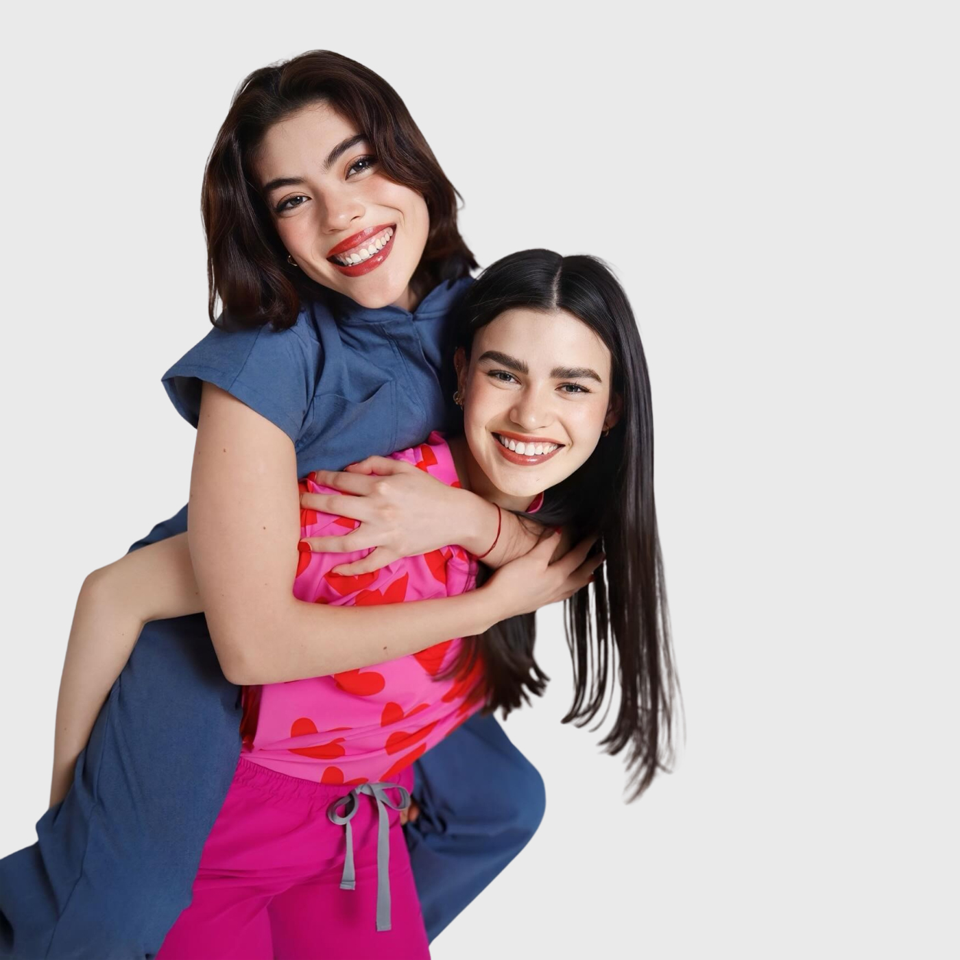 Women's Loose Fit Mandarin Collar Printed Scrub Top™