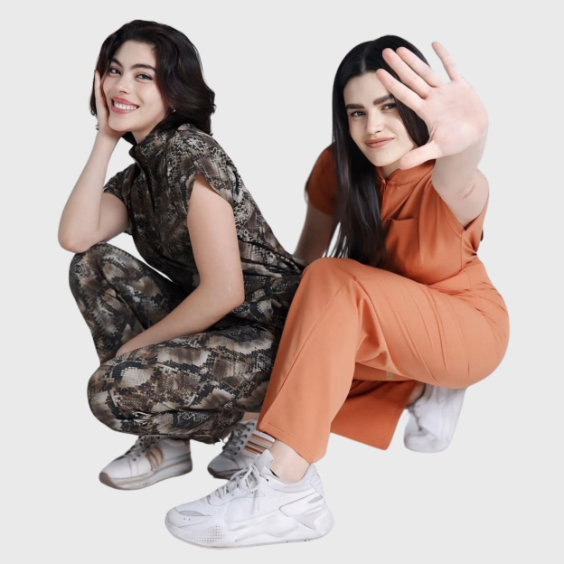 Women's Snake Print Scrub Set JOJ4