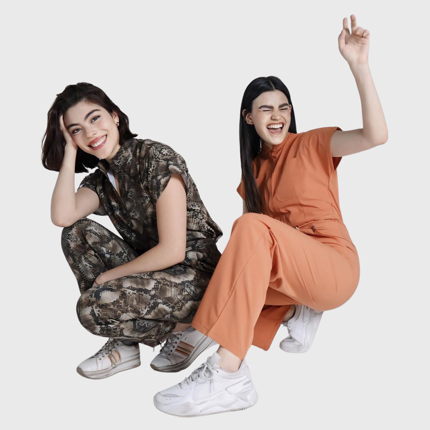 Women's Mandarin Collar Printed Scrub Top™