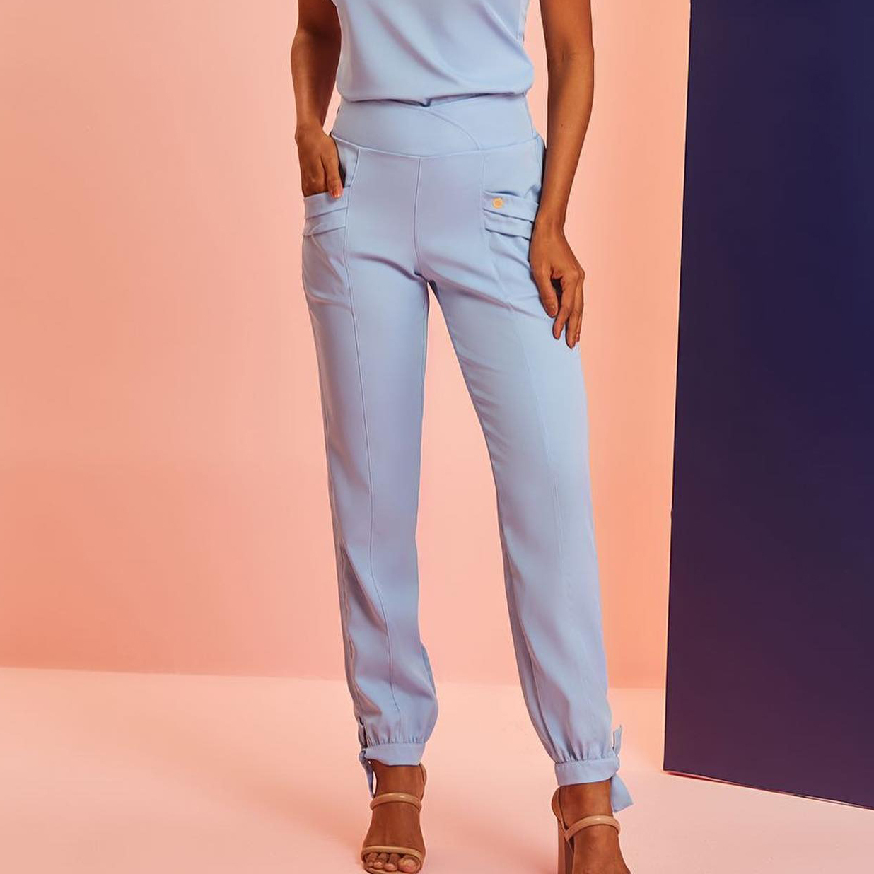 Women's 3 Pockets Elastic Waistband Scrub Pants™