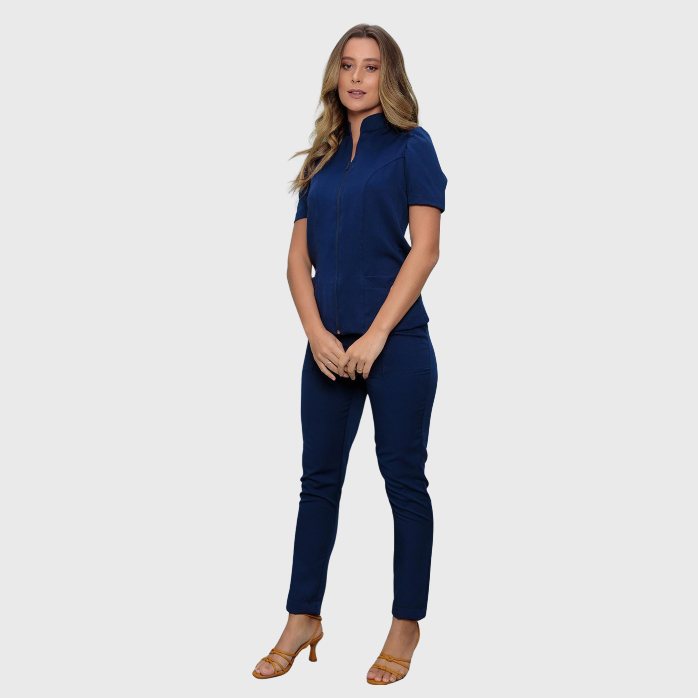 Women's Fashion Straight Leg Slim Fit Scrub Pants