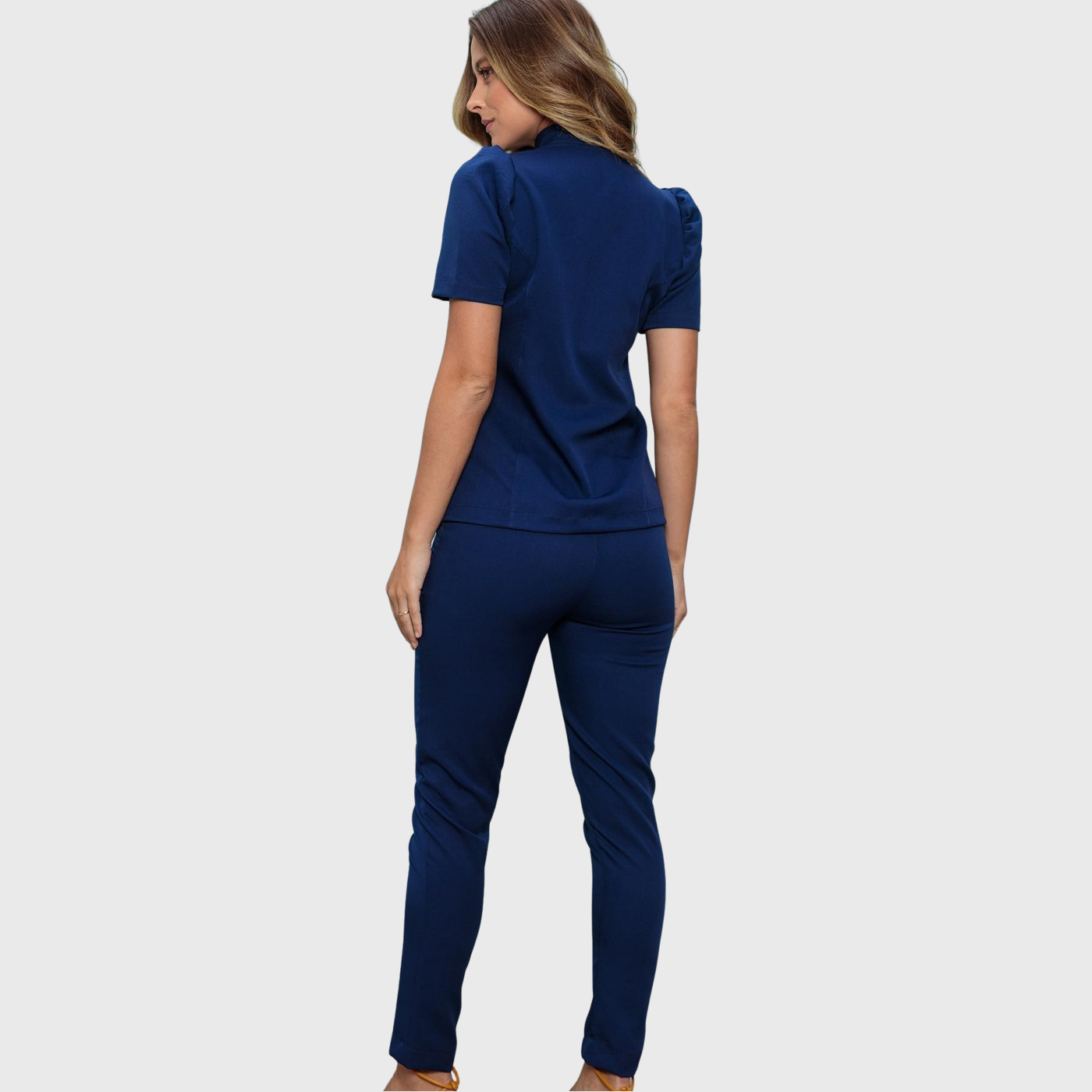 Women's Fashion Straight Leg Slim Fit Scrub Pants