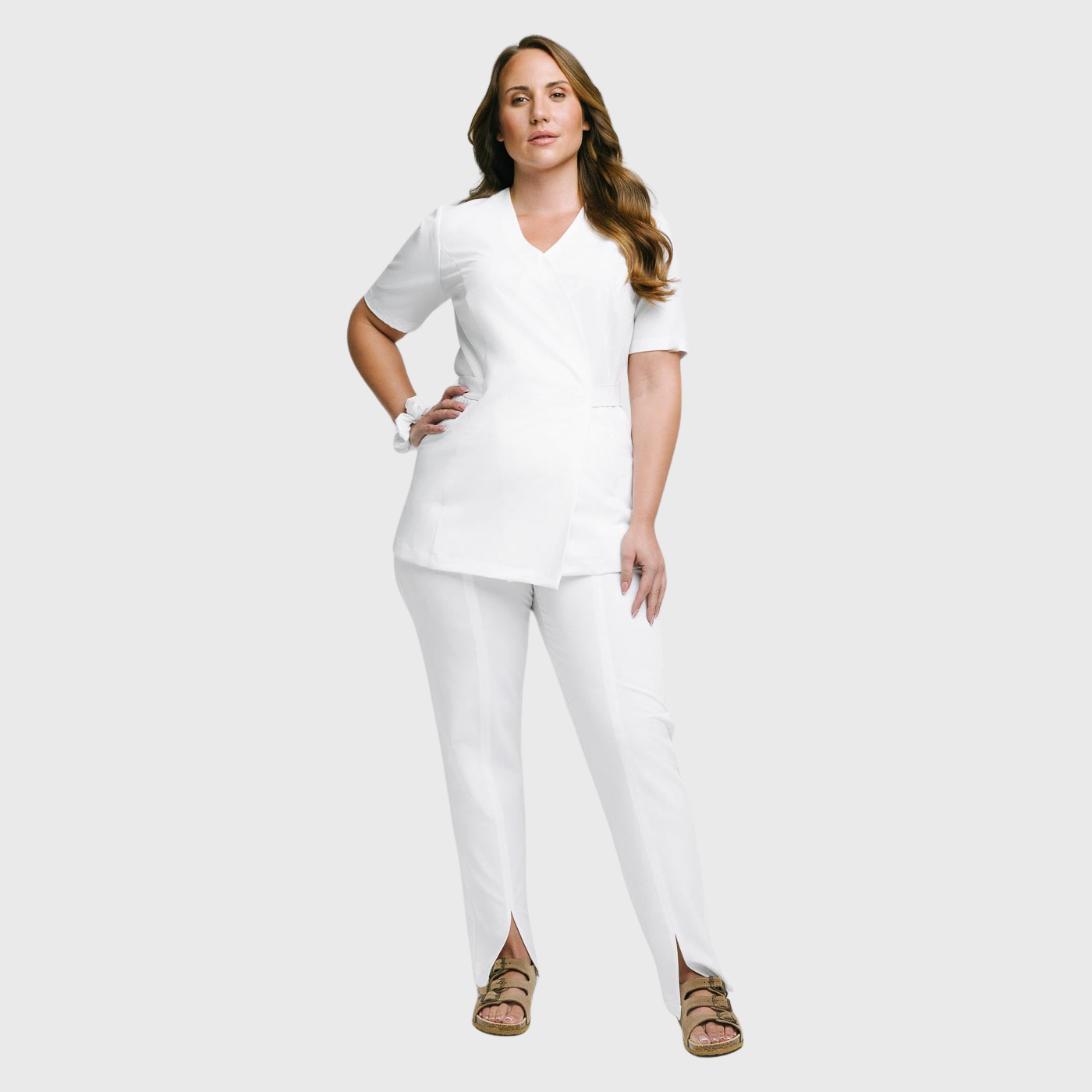 Women's Stylish Waist Adjustable Scrub Top