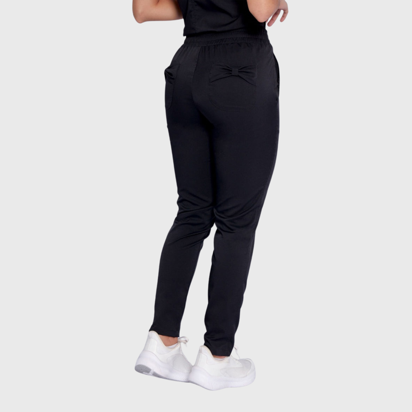 Women's Slim Fit Straight Leg Bow Pockets Scrub Pants™