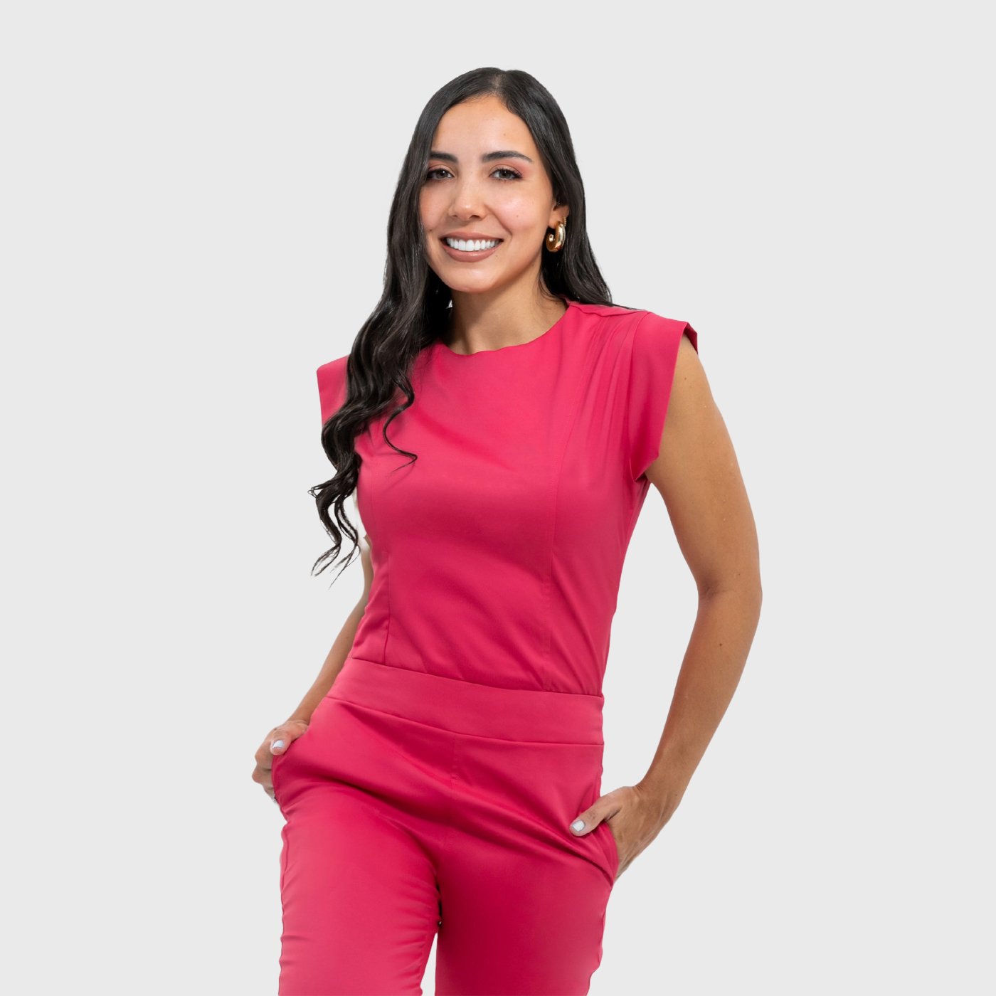 Women's Crew Neck Off-The-Shoulder Sleeve Scrub Top™