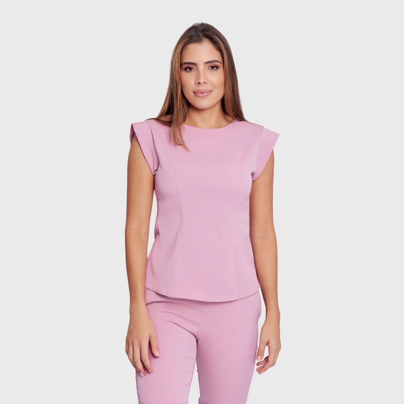 Clara Women's Off-The-Shoulder Sleeve Ready To Work Scrub Top