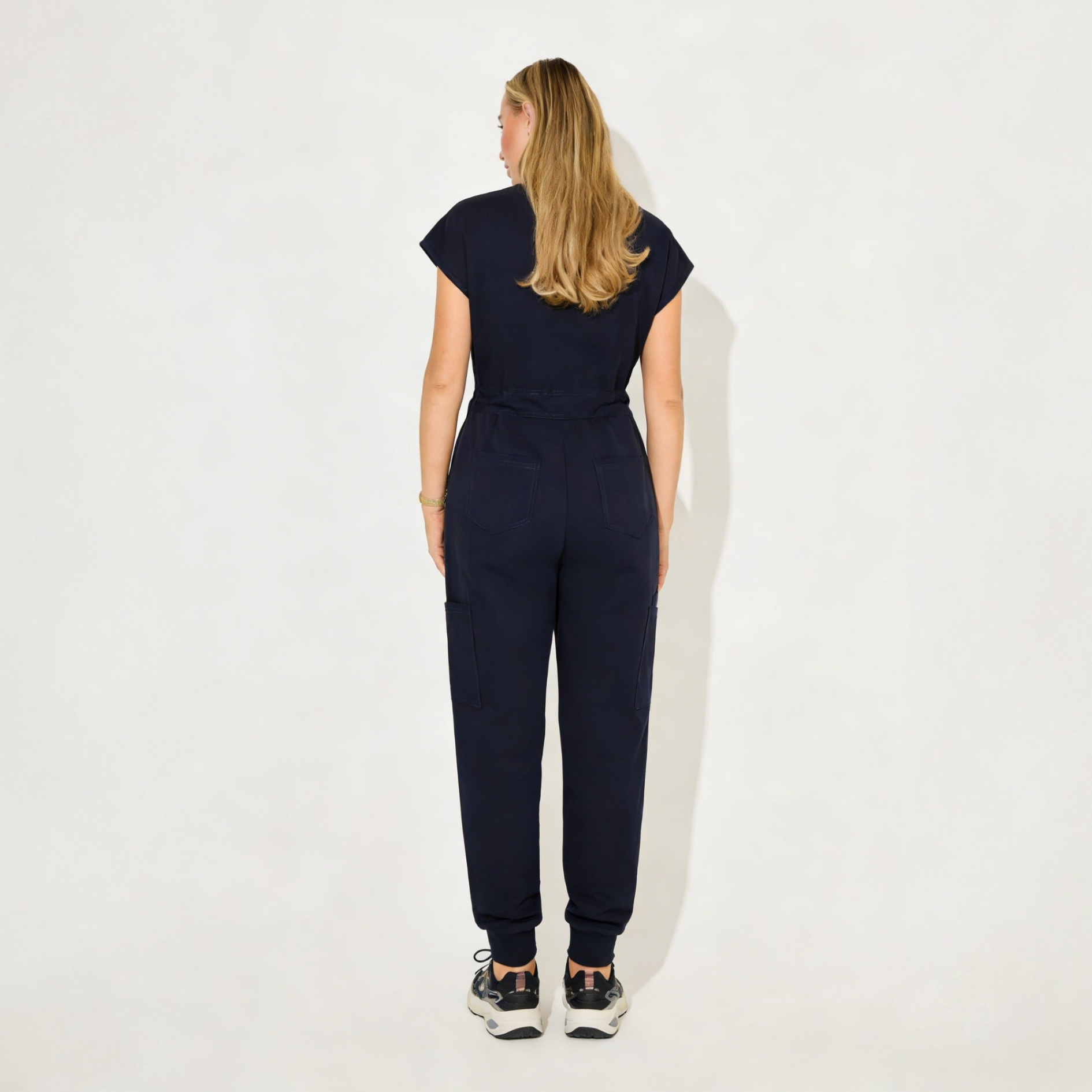 Women's Slim Fit 7-Pocket Jogger Scrub Jumpsuit