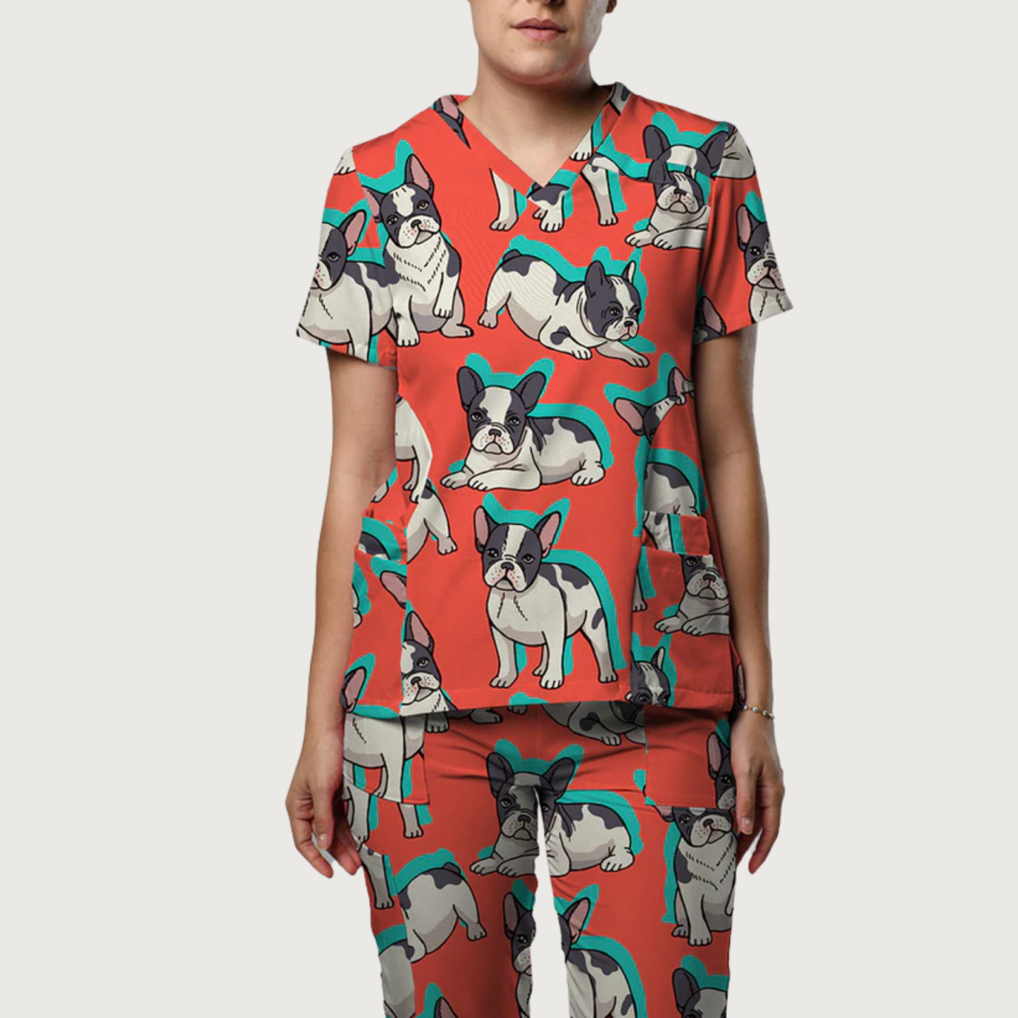 Women's Petunia V-neck Scrub Set SA14