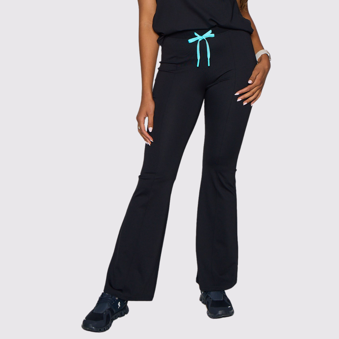 Women‘s Six Pockets Flared Scrub Pants