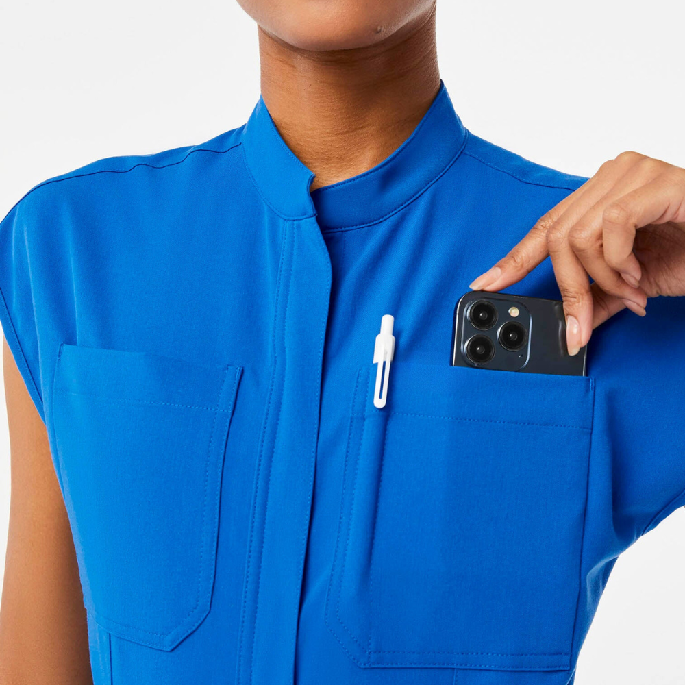 Women's 9 Pockets Cargo Scrub Jumpsuit