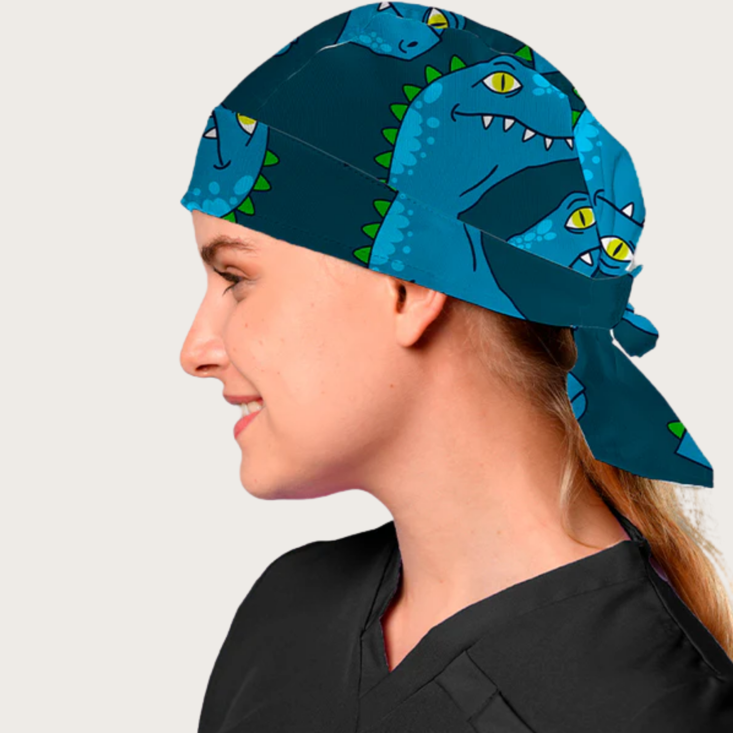 Rex Blue Printed Surgical Caps