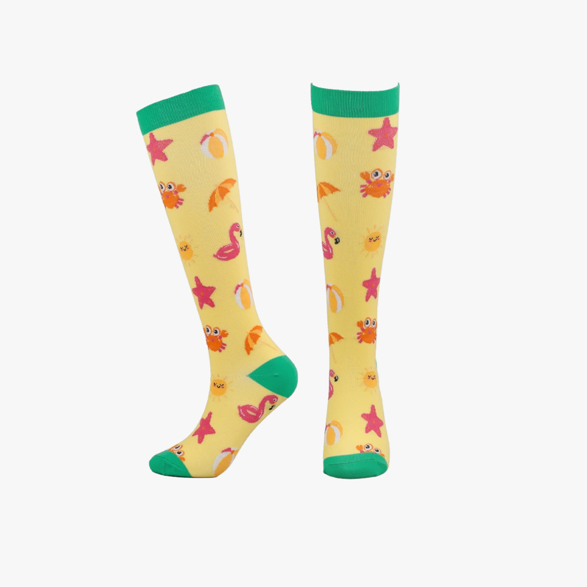 Cartoon Animal and Plant Leisure Sports Compression Socks For Nurse