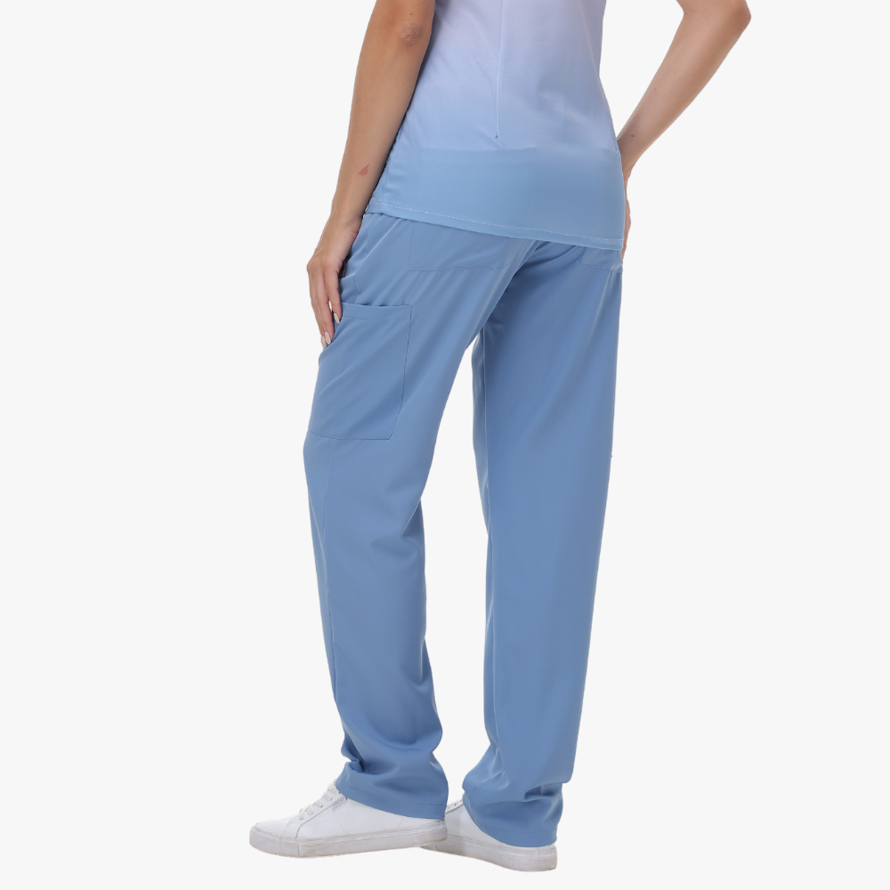Women's Four Pockets Straight-leg Scrub Pant