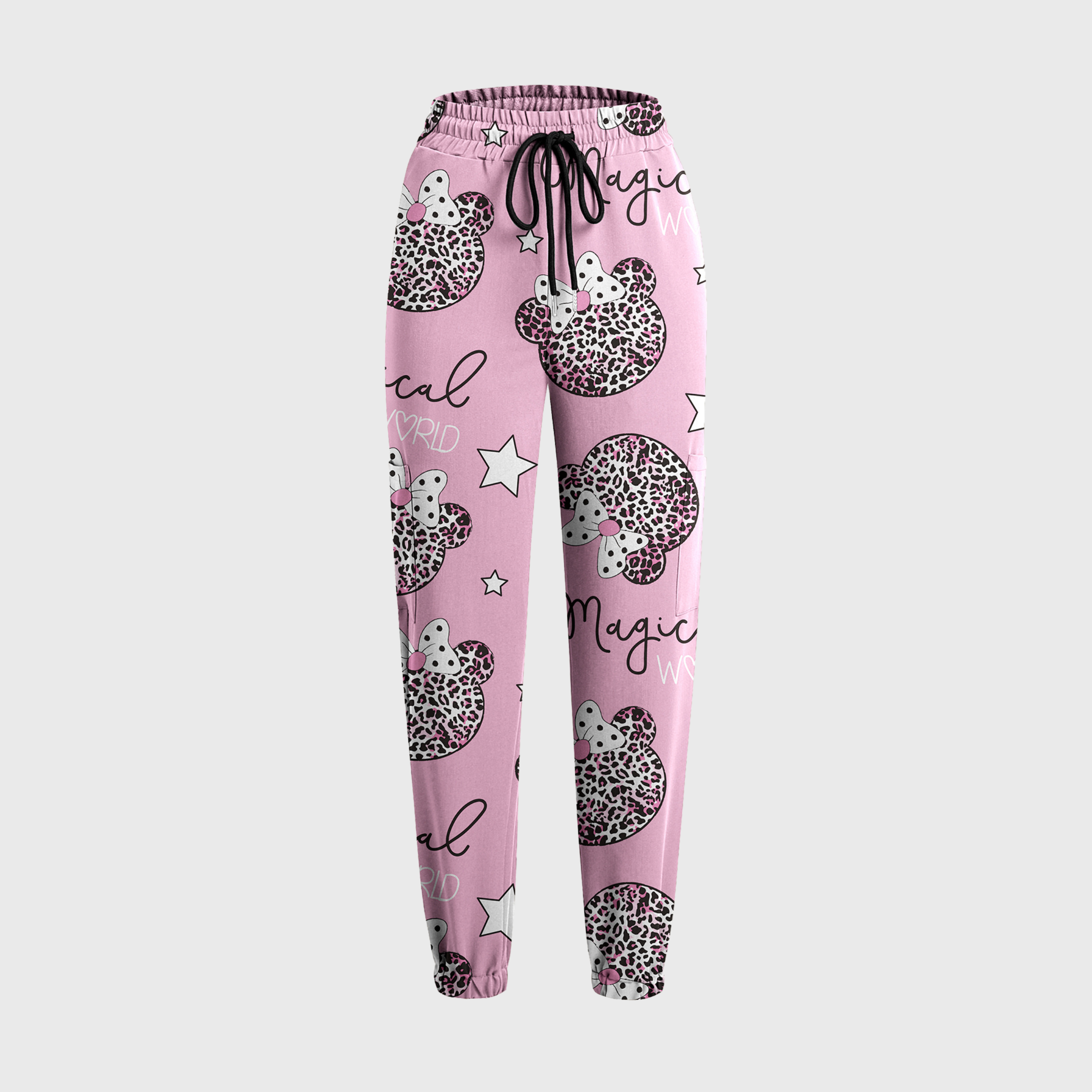 Women's Cute Mouse 6 Pockets Scrub Pants™