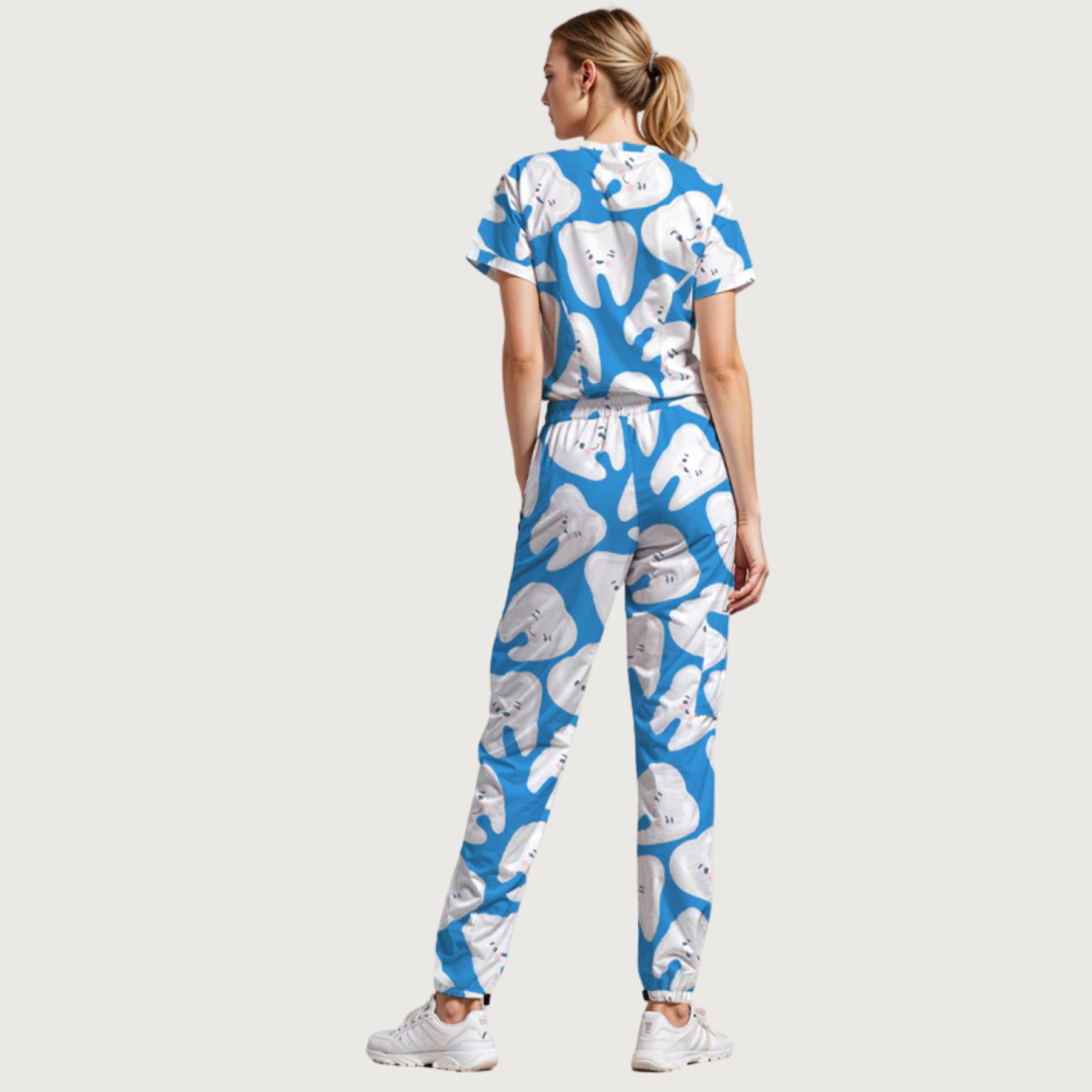 Women's Fresh Teeth V-neck Scrub Set SA15