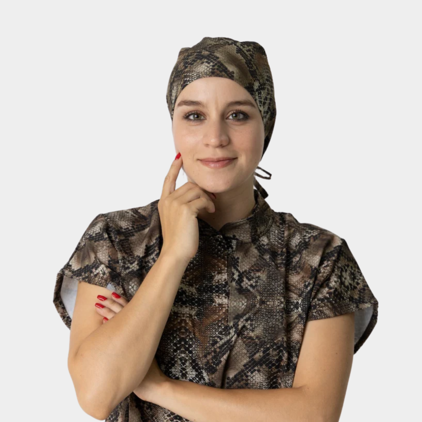 Snake Pattern Printed Surgical Caps