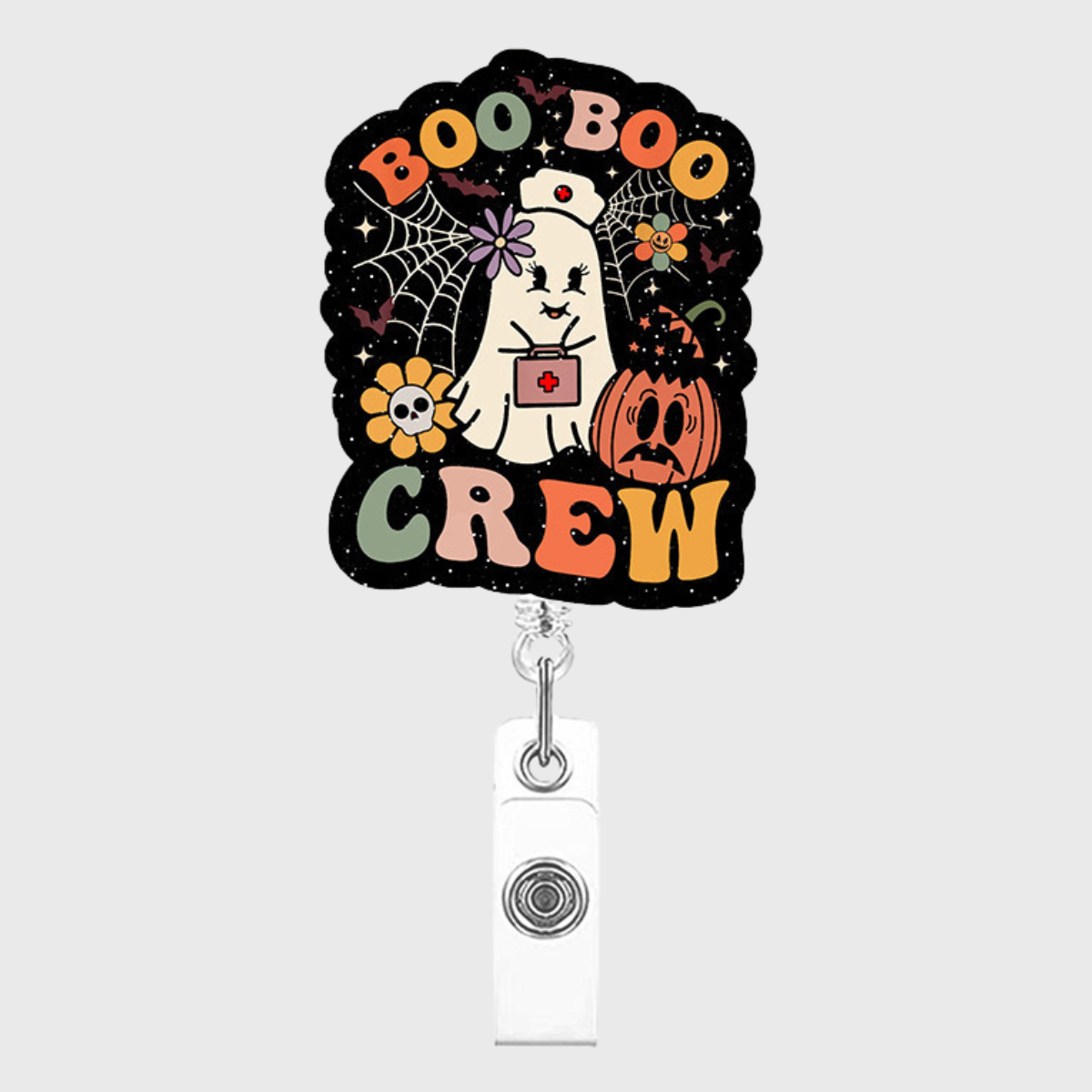 Themed Fun Acrylic Retractable Badge For Medical Staff
