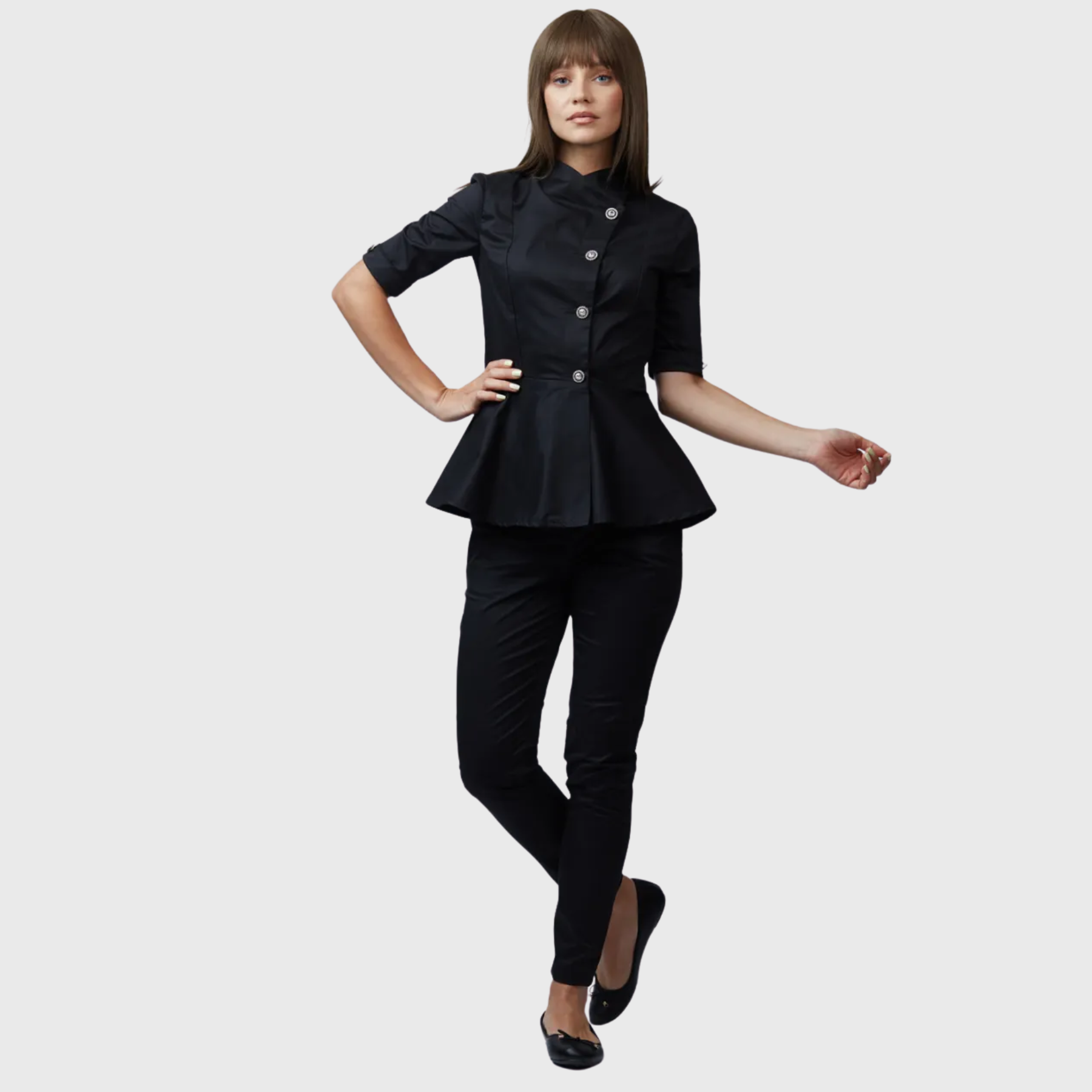 Women's Beauty Slim Bud Hem Scrub Top