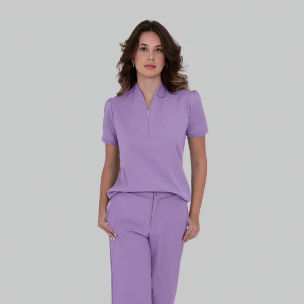 Women's Zip Y-Collar Scrub Top™