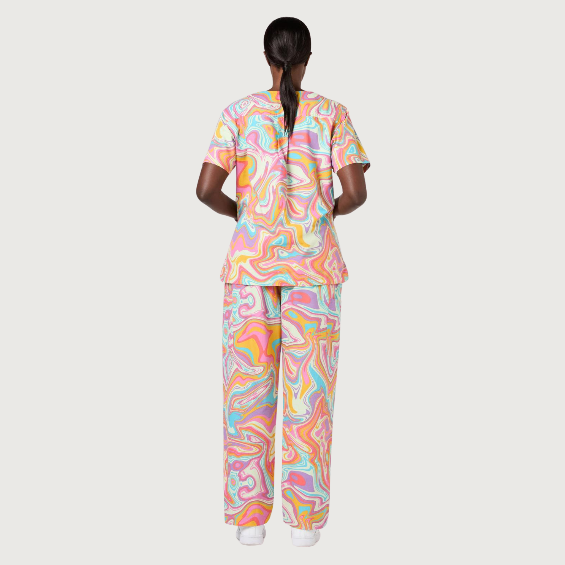 Women's Shine V-neck Scrub Top