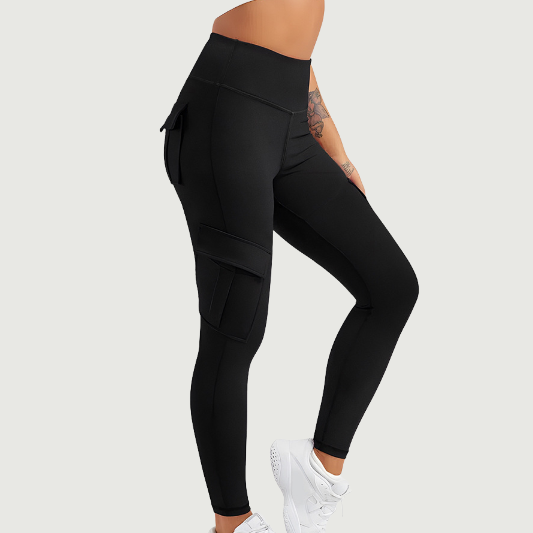 Four Utility Pockets Tight Cargo Yoga Pants