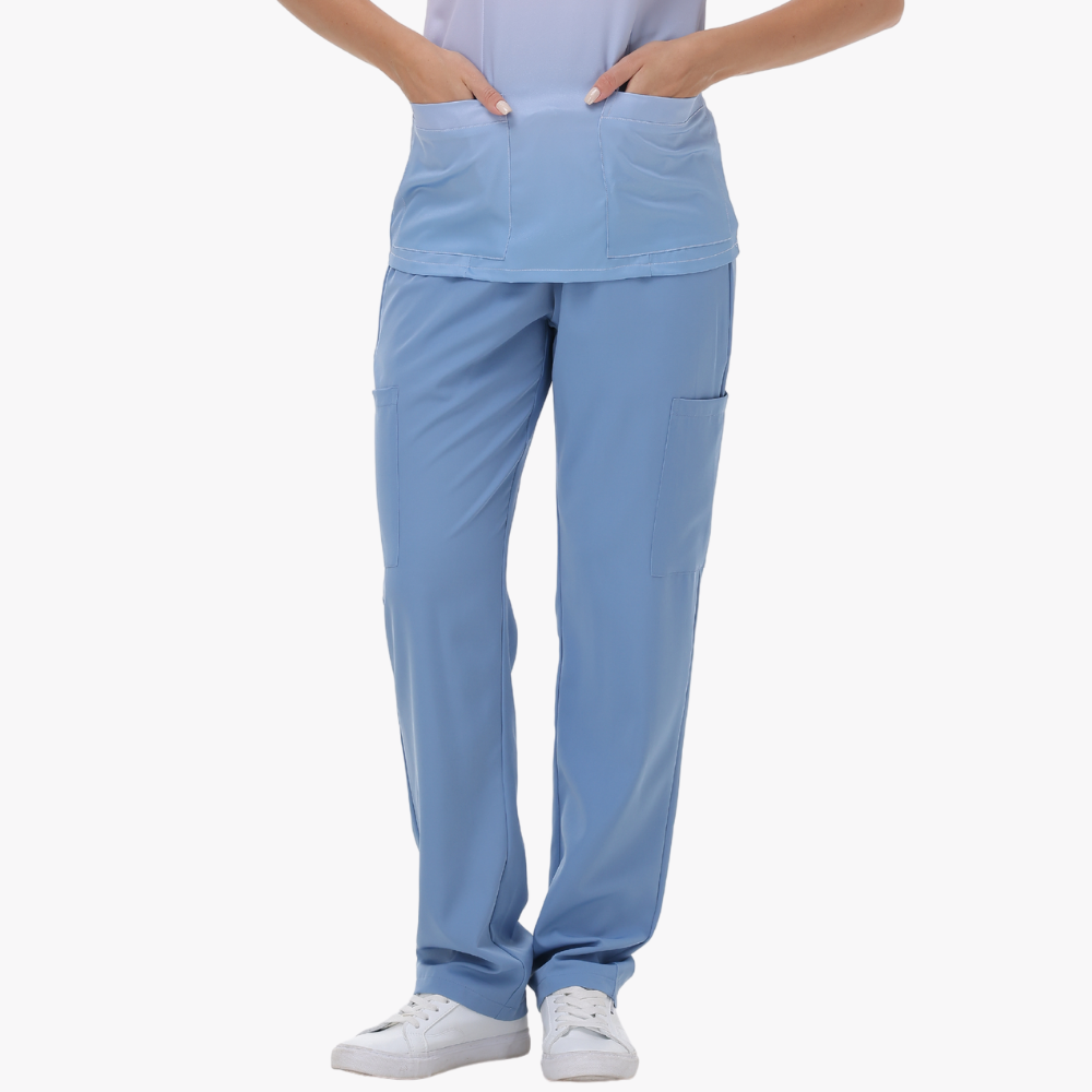 Women's Four Pockets Straight-leg Scrub Pant