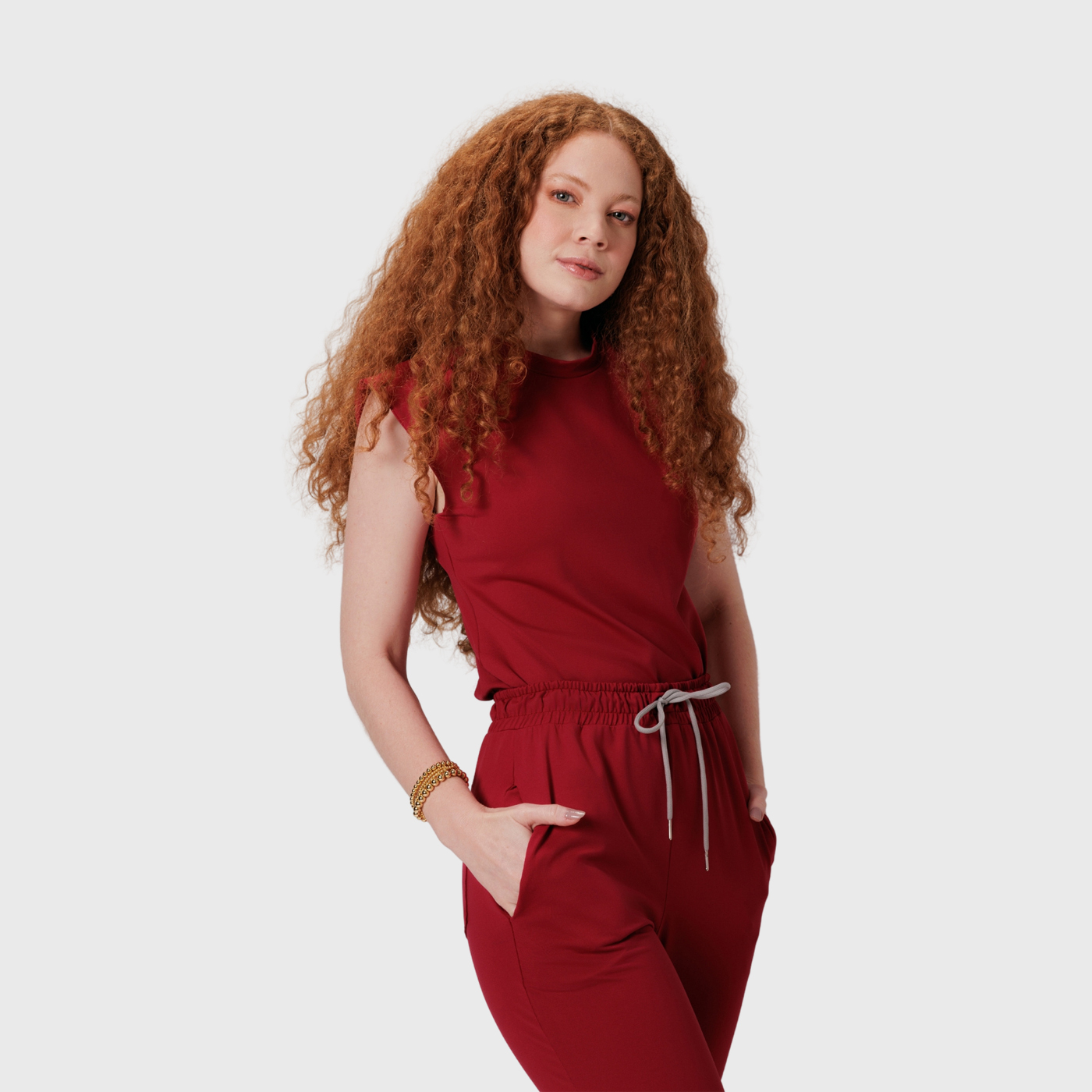 Women's Crew Neck Cap Sleeve Nurse Scrub Top