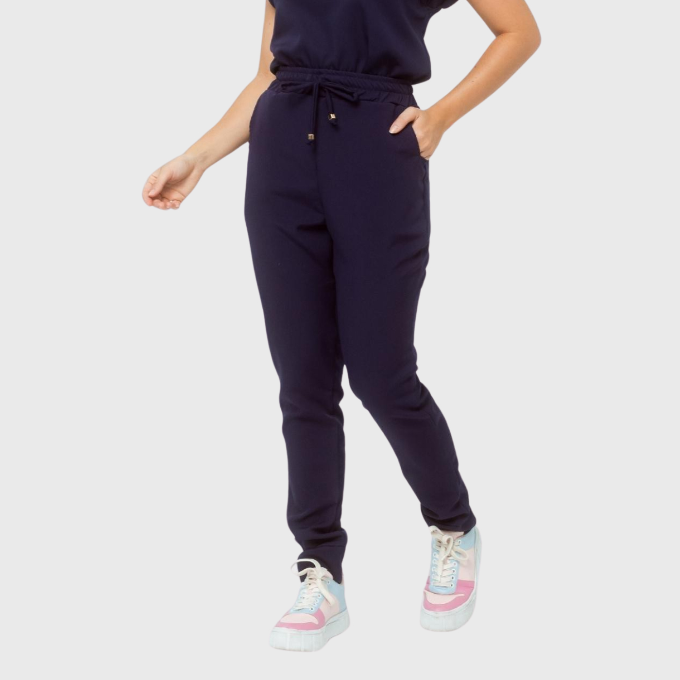 Women's Elastic Waist Drawstring 4-Pocket Scrub Pants™